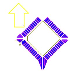OFP和PLCC型集成塊如采用紅膠工藝過波峰,需采用斜角45度方式擺放，且每邊的最后一個引腳均需添加盜錫焊盤