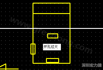 PCB設(shè)計時后焊元件焊盤開孔過大容易使焊錫流進插座造成短路。