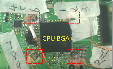 BGA錫裂，使用應(yīng)變片(Strain Gauge)量測電路板到底哪個(gè)環(huán)節(jié)產(chǎn)生較大變形量