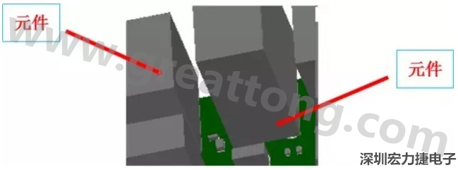 PCBA DFM問(wèn)題實(shí)例2：元件距離太近，組裝干涉 