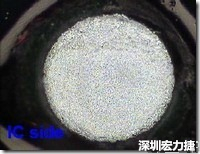 紅墨水染紅測試分析-IC面，允收