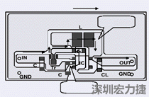 圖2：升壓電路的PCB設(shè)計(jì)示例。