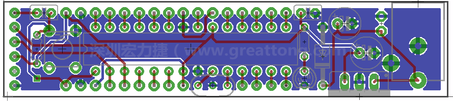 以上就是布線的所有步驟了。接下來就只剩下絲?。╯ilk-screen）、建立Gerber檔跟drill檔和送去印刷電路板廠制作的步驟。